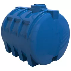 Duș de vară Uniplast 37263U Rezervor apa 3000 L orizontal, oval (albastru) cu stut D. 1", fortat 189x148x152 cm
