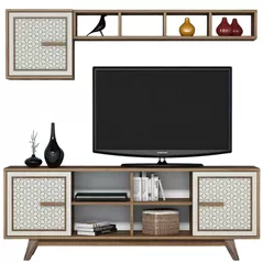 Стенка Trendy Ayla, Nuc, Smantana 160x56x35cm
