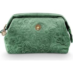 Несессер/косметичка Pip Studio 51.274.173 Cooper Cosmetic Purse Small Velvet Quiltey Days Green 19x8.5x12cm