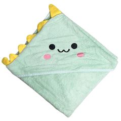 Accesoriu pentru baie Sensillo 0360 Полотенце c капюшоном Bathfriends Динозавр 100X100 Мятный (30565)