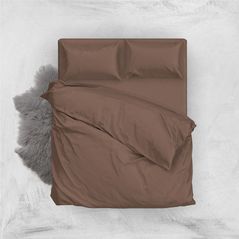 Домашний текстиль Relaxe Home 018933 Lenjerie de pat Soft Dreams (200x220 Euro) Chocolate