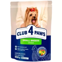 Hrană pentru animale de companie CLUB 4 PAWS 24231000 Hrană uscată Premium, pentru câini adulți, rase mici, pui de găină, 8 x 900 g
