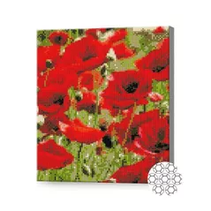 Картина по номерам Art Gallery GB86100 Mozaic cu diamante 30x40cm Maci rosii