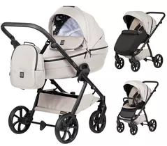 Сărucior pentru copii Tutis Carucior 2in1 UNO 6+ LEATHER Latte 151 (1602151)