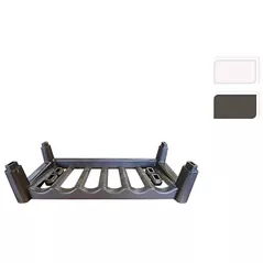 Raft pentru vinuri Tontarelli 53654 Suport de 6 sticle Cover Line, alb/grafit