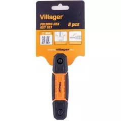 Set de unelte de mână Villager Set chei hexagonale pliabile 8 buc (067042)