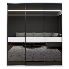 Шкаф Bayro Murano 2000x2300x600 белый, купе