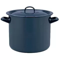 Кастрюля Metalac 54159 emailată 24cm, 9l, capac din metal, albastru inchis