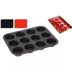 Форма для выпечки Cucina 20946 Pentru 12 checuri din silicon