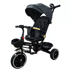 Bicicletă-cărucior Richi (64675) JTRL39 Tricicleta neagra pentru copii
