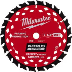 Диск отрезной Milwaukee 4932499376 Nitrus, Ø190xØ30mm, Z24, Lemn cu cuie