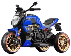 Mașină electrică pentru copii Richi (78237) Motocicleta albastra pe acumulator pentru copii (1260)