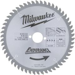 Disc de tăiere Milwaukee 4932346513 Pânză de fierăstrău circular SAW 210/30 Z 54