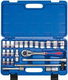 Set de unelte de mână King Tony ST4028MR набор 1/2" торцевых головок 12 гран. 10-32", принадлежностей, 24 пр.