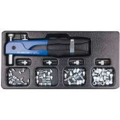 Заклёпочник ручной King Tony 21-30-09MR пистолет резьбовых заклёпок, M4, M5, M6, M8 (в наборе - 80 закл.)