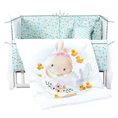 Детское постельное белье PernaMea Set lenjerie 8 piese Baby+ Little Bunny (PM.100262/14)