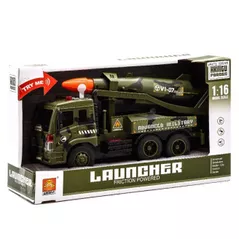 Mașină Wenyi WY650A Masina cu inertie 1:16 "Military Army Truck" (lumini,sunete)