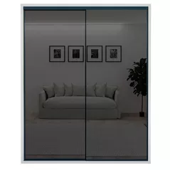 Dulap Bayro Parma Graphite 1800x2250x600 белый, купе