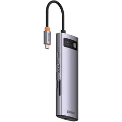 Переходник для IT Baseus WKWG080113 8in1 Type-C, Metal Gleam Series, Space Gray