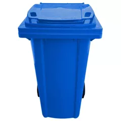 Coș de gunoi Uniplast 37200A Cos pentru transportarea deseurilor 120L pe roti (albastru) HE