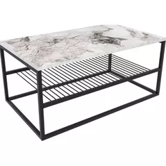 Măsuţă cafea Trendy Asude, Alb 95x43x55cm