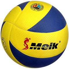 Мяч miscellaneous 551 Minge volei 5 Leather-Covered, galben-albastru 2205D