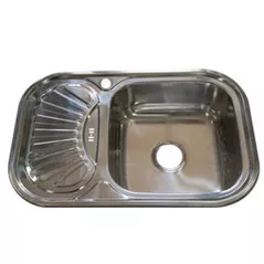 Мойка кухонная Rubano 27389 incastrabila 750x490x180mm (dreapta), inox, luciu-0,8mm