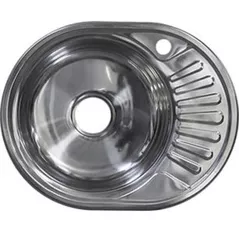 Chiuvetă bucătărie Rubano 120802 incastrabila 570x450x180mm. (stanga),inox, decor-0,8mm