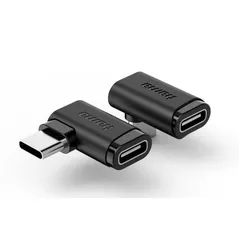 Переходник для IT Hama 200359 90°C USB-C Angled Adapter, USB 3.2 Gen2, 10 Gbit/s, 5 A, 240 W, Set of 2