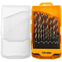 Burghiu Tolsen Set 19 burghii pe metal 1-10mm (75086)