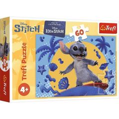 Головоломка Trefl 17407 Puzzles 60 A day with Stitch, Disney Stitch The Movie