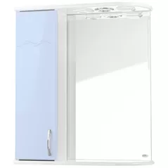 Зеркало для ванной Mashtab 9671 Clasic 600x200x720 Alb-Albastru