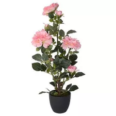 Искусственное растение Promstore 47513 Куст розы 70cm в горшке