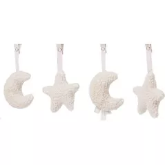 Jucărie cu pandantiv Jollein 108-001-66046 Set de jucarii pentru Babygym Moon Nougat