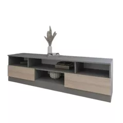 Тумба напольная для TV Smartex (16364) Т6 180cm TV Grafit+Stejar Deschis