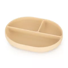 Посуда для кормления Petite&Mars 717818 Farfurie compartimentata ovala din silicon Petite&Mars Take&Match Desert Sand