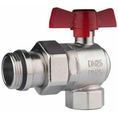 Запорная арматура HERZ Robinet bila colt cu olandez 1" (Rosu) cu garn.pentru distrib. (88690)