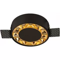 Corp de iluminat interior LED Market Recessed Downlight Wheel 12W, 4000K, LM-XT006, Ø177*115mm*h36mm, Black+Gold