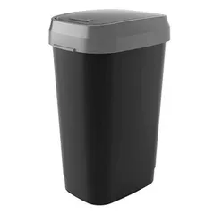 Coș de gunoi KIS 49327 с плавающей крышкой 50l, H60cm, черное