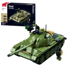 Конструктор Sluban B1135 Tanc T-54S, scara 1:35, 604 elem.