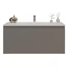Dulap pentru lavoar Bayro Sensi под умыв. Allegro 1000 light grey, подвесной