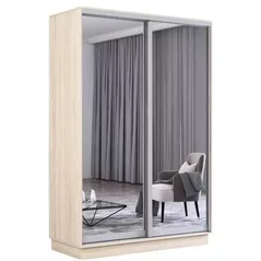 Шкаф Mobildor-Lux Fox uși glisante din oglinzi (140x60x200H cm) Sonoma