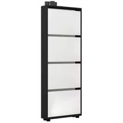 Полка для обуви Mobildor-Lux Leo Slim 60x16x164H cm Anthracite/White
