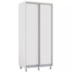 Dulap Mobildor-Lux Aron cu uși glisante (100x60x200H cm) Alb Brilliant