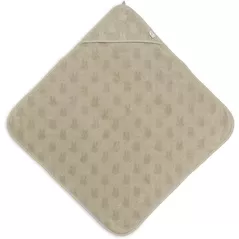 Accesoriu pentru baie Jollein 534-514-67087 Prosop cu gluga Terry Miffy Jacquard Olive Green, 75x75 cm