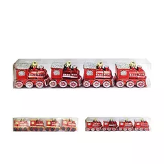 Decor de Crăciun și Anul Nou Promstore 20155 Набор украшений елочных Поезд 4шт 6.5x4.5cm