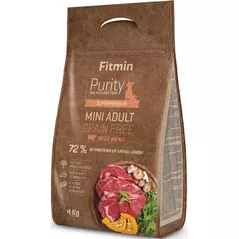 Hrană pentru animale de companie Fitmin Dog Purity GF Adult Mini Beef 4kg