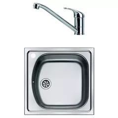 Мойка кухонная со смесителем Franke 101.0636.526 ETL 610-36 + Basic Crom