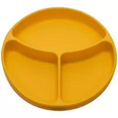 Посуда для кормления U-Grow UG-FS30YL Farfurie compartimentata din silicon cu ventuza