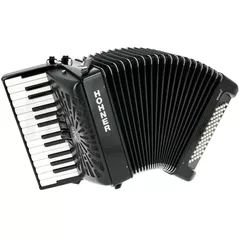 Pian digital Hohner Bravo II 60 Black silent key Acordeon 60 BASS (16962)